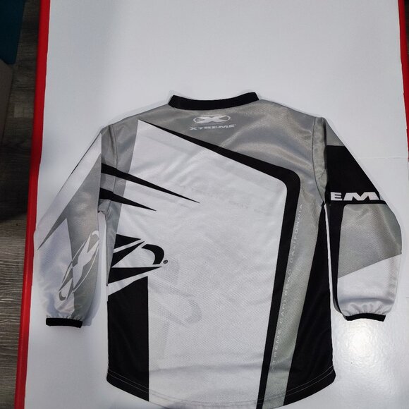 Xtreme motocross / dirt bike long sleeve jersey poll over grey youth Small - Picture 3 of 12